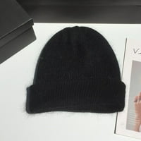 Dress Choice Unise Classic Solid Color Knit Hat Beanie HATS Toplo Stretch Cosy Pleted Custed lolly kapa za žene muške