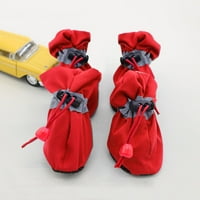 Prozračne neklizajuće na otvorenom cipele za kućne ljubimce, mekani potplatni poklopac za noge Red2