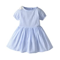Akiihool Baby Girl Haljine haljine za djevojke Ljetna ljuljačka kratka rukava casual odjeća za djecu