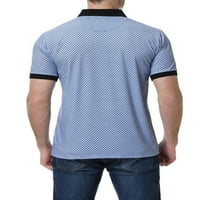 Rejlun MAN Polo majica Geometrijski print Tee rever izrez T majice Atletski ljetni vrhovi Casual Tenis