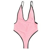 Jedan kupaći kostimi za žene Tummy Control Backeless kupaći kostimi seksi podstavljeni kupaći odijelo