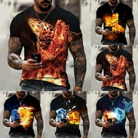 Košulja Muška kratka rukava Novost grafička majica Camiseta Fashion Mišić