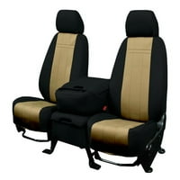 Caltrend Stražnji podijeljeni stražnji dio i čvrsti jastuk Neosupreme Seat navlake za 2011- Mazda - MA127-12NN žuti umetak sa crnom oblogom