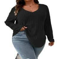 Beiwei Dame Plus veličine Vrući Vrući majice Prevelika majica Loose Tee ženska bluza tunika Dugih rukava