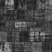 Ahgly Company u zatvoreni kvadratni patchwork sive prelazne prostirke, 4 'kvadrat
