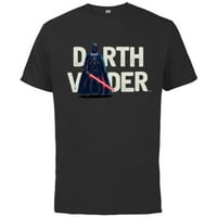 Star Wars Darth Vader Zamjena pisma - pamučna majica kratkih rukava za odrasle - Prilagođeno-crno