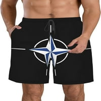 Muške kratke zastava NATO-a MANS Plivanje Hlače sa džepovima Kratke hlače Plaža S-3xl