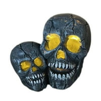 YDXL Halloween Skull Ornament LED Povećajte atmosferu Izdržljiva jasna tekstura Nema grijanja Dekorativna
