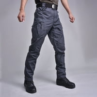 Muške opuštene-fit teretne hlače Multi džepni vojni camo borbene radne pantalone