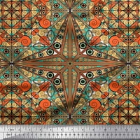 Soimoi Rayon tkanina mandala kaleidoskop Ispis tkanina sa širokim dvorištem