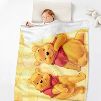 Winnie The Pooh Cartoon pokrivač, praktični kauč pokrivač prozračan za rođendanski poklon