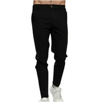 Muški casual capri pants harem hlače prozračne ljetne casual olovke hlače pantalone crno, x-mali