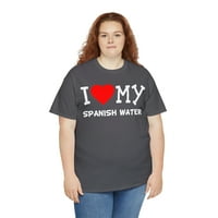 Volite moj španski vodeni pas uzgajanje grafičke majice, veličina S-5XL