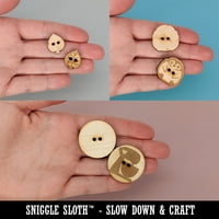 Torba od krompirnih čipova dugmad za drvo za kukičanje za pletenje šivaći diy zanat - razne veličine