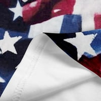 Cleance 4. jula Ženska Američka zastava Ispis haljina Neovisnosti Dan zavoja za zavojske suspenzije