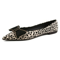 Dame stanovi šiljaste cipele cipele cipele cipele cipele ugodne žene na bijelom leopardskom otisku 11