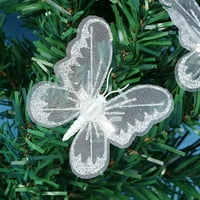 Partygee simulacijska gaza za leptir božićno drvce za leptir ukrase za kućni ukras kopča za kosu