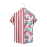 Flamingo Havajska majica Men Ljetni dječaci 3D košulje za djecu Odmor na plaži kratkih rukava Tee majica