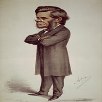 Thomas H. Huxley. Negled biolog. Litografski karikatura, 1871., Carlo Pellegrini. Poster Print by