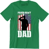 Američka zastava ponosna vojska tata muška super herojska majica hrabre vojne veteran