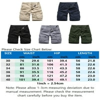 Beiwei Classic Fit Cargo Hlače za muškarce Ljetni multi-džepovi kratke hlače Lagane kratke hlače