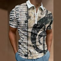 Muškarci 3D tiskani Ležerne prilike ljetne bluze, majica kratkih rukava s kratkim rukavima