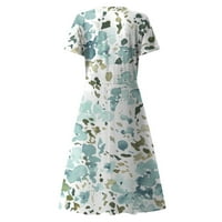 Plus veličina maxi haljina za žene, proljeće i ljeto casual halter vrat a-line haljina svečana haljina