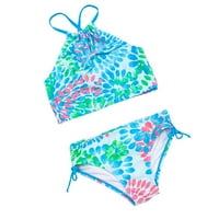 Corashan Girls bikini kupaći kostimi kupaći kostimi, cvjetni vrhovi + crtač bikini odijelo 3-godinu