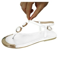 Gyouwnll Sandal za sandale za plažu za žene Ljeto Žene Flip Flops Otvorene prste casual cipele STANI KUĆE STRANE ROME