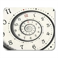Sažetak Moderni bijeli spiralni sat Fractal Twisted Watch neobična visoka rezolucija nadrealna modna