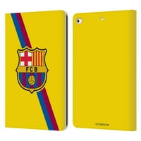Dizajni za glavu Službeno licencirani FC Barcelona Crest komplet u gostima Kožna knjiga Cover Cover Cover Construible sa Apple iPad 9. iPad 9