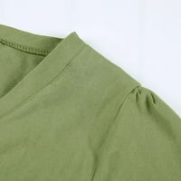 Ljetne haljine Ljeto stil Feminino Vestido Majica Pamuk Casual Plus Veličina Dame Zelene haljine za žene Trendy