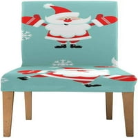 Smiješan Santa Claus Stretch Cover zaštitni sjedalo klizač za blagovaonicu Hotel Wedding Party Set od