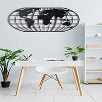 Umjetnost, metal - Metalic Map svijeta Globe, veličina - viseći dnevni boravak, spavaću sobu, spavaću