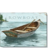 Sullivans Darren Gygi Rowboat Canvas, Museum Quality Giclee Print, Galerija umotana, ručno izrađena u SAD-u 9 W 9 L Brown