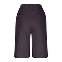 Cotonie Muški atletski kratke hlače Slim Fit Solid Color mid struk patentni zatvarač hlače modne kratke