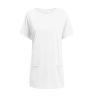 Žene T majice Loop Letnje SOLID Laice pulover Crewneck košulje s kratkim rukavima Tunički vrhovi bluza