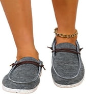 Ymiytan ženske cipele na platnu casual tenisice niski vrh čipke modne udobne stambe za hodanje SAD 4-12