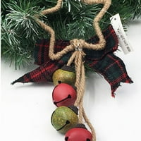Božićni bor PINECONES Jingle Bell and Buffalo Provjerite vješalica za vješalice na vratima