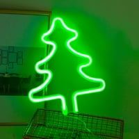 LED neonski znak Božićni oblikovani neonska svjetla Dring Jingle Bell Star Snewflake Deer Dekorativna