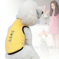 Jiaroswwei ljetne riječi tiskani pas mačak prsluk prozračna pamučna majica za kućne ljubimce