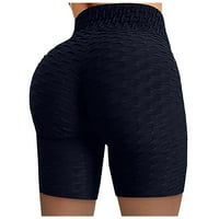 Wendunide kratke hlače za žene Žene naborane visoko struk Trčanje Fitness Yoga Hlače Bikerske kratke