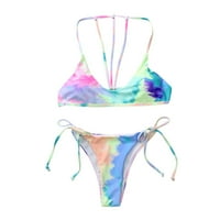 Hesxuno kupaći kostimi Bikini ženske novog modnog seksi kore za kravata split split bikini kupaći kostim