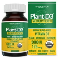 Organski vitamin D 5, IU - Cjelokupna hrana i postrojenje na bazi holecalciferola, veganski