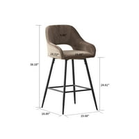 Moderna stilska stolica za blagovaonicu Stolica sa metalnim okvirom, set od 2