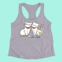 Mačići u ljubavnim trkačkim rezervoarom Žene -Image by Shutterstock, ženska X-velika