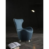 Easton okretna stolica za slobodno vrijeme, plava voda otporna na vodu, polirana baza od nehrđajućeg