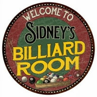 Sidney's Bilijar soba 12 Okrugli metalni znak Kuhinjski zid Décor 200120033349