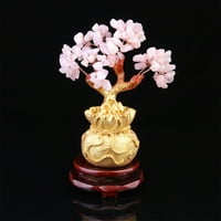 Crystal Tree Decor Money Tren Ornament Bonsai Style Boalth Luck Feng Shui ukras ukras sa bazom (s veličine