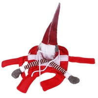 Božićni božićni kostim Santa Gnome Odeća smiješna pasa Outfit štene kućne ljubimce